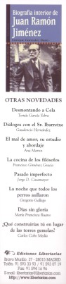  Biografia interior de Juan Ramon Jimenez                               : Enrique Gonzalez Duro 