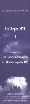  Christophe HUYSMANN : Les repas HYC 